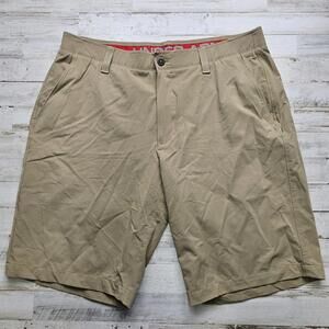 Under Armour Match Play Men's Golf Shorts 1253487 Khaki Tan Size 38 x 10 Chino